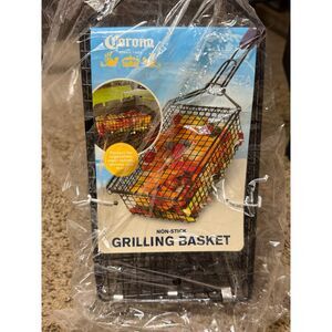 Corona Non-Stick BBQ Grilling Basket with Locking Latch & Handle